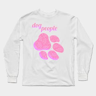 dog people - pink Long Sleeve T-Shirt